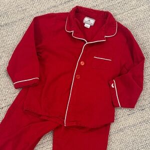 Cozy Red Kids Pajama Set